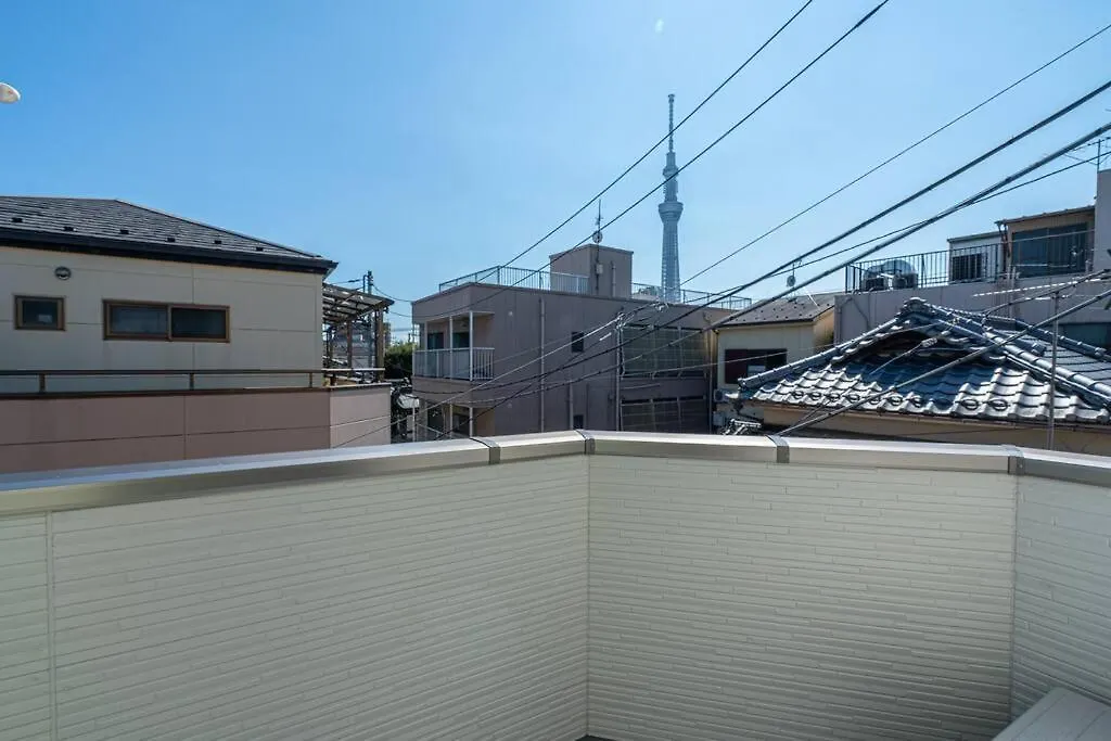 押上-晴空塔-イ浅草寺商圈、隅田川附近/豪华家庭套房/机场直达/New一户建/可接送地铁站 طوكيو فيلة